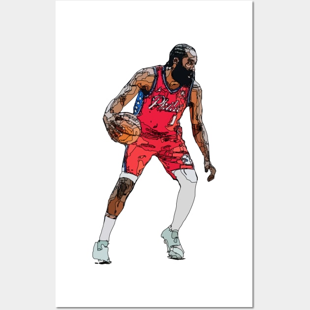 James Harden Wall Art by Playful Creatives